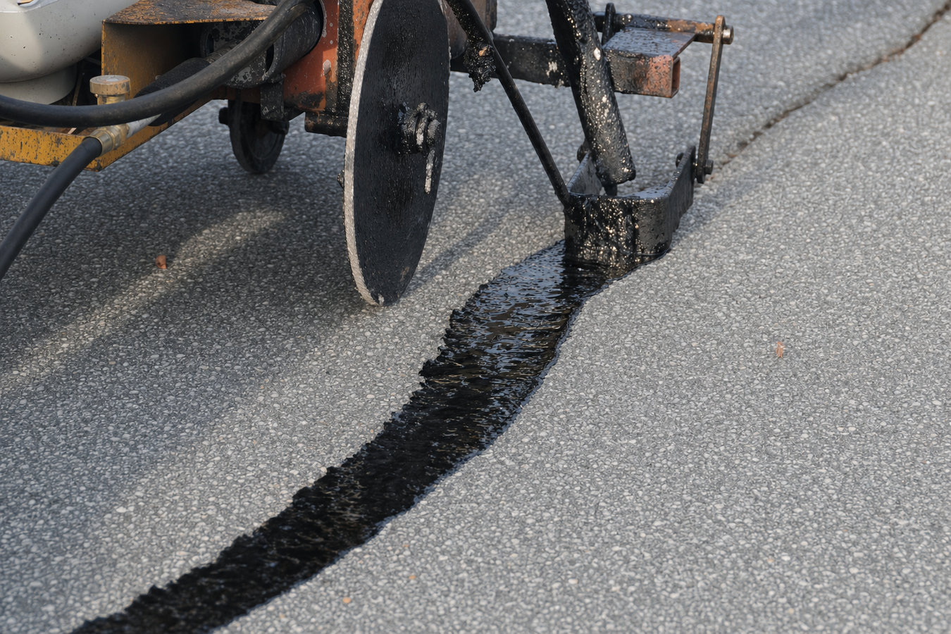 Asphalt crack sealing