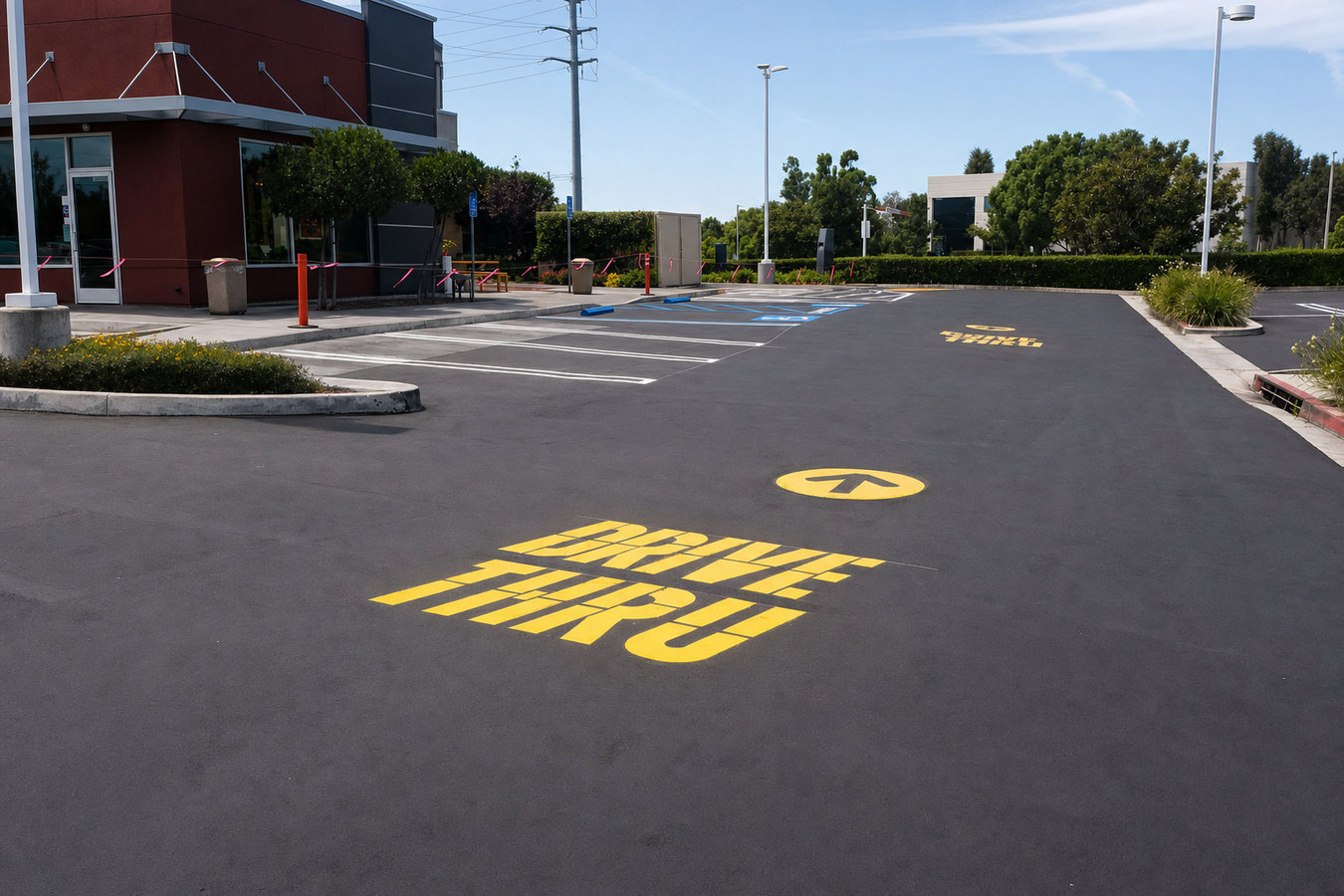 Parking lot maintenance